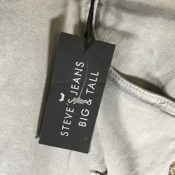 Steve’s Jeans denim distressed jean shorts men’s waist size 46 NWT - Picture 4 of 12